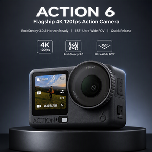 Cámara Deportiva Action 6 4K 120fps Resistente al Agua 20m <span class=keywords><strong>RockSteady</strong></span> 3.0, Cámara para Grabación de Vlogs con Estabilización HorizonSteady - Product Image 1