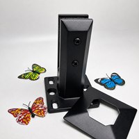 Anneau de fixation pour couvercle de bouchette marine, en acier inoxydable noir mat thermolaqué, six trous, pour garde-corps de pont de bateau et garniture de bateau