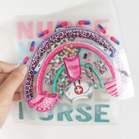 Autocollant personnalisé DTF pour sublimation sur écran, autocollant de transfert thermique pour T-shirt, transferts d'impression DTF sur écran pour vêtements