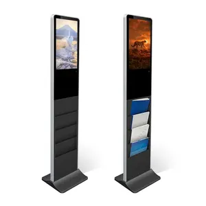 21.5 pollici Android 4K Magazine Book Booth scaffale per giornali Digital Kiosk Signage Lcd Digital Player advertising - Product Image 2