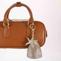 Alarme personnelle OEM, porte-clés de sécurité, étui en cuir, breloque étoile de mer, mini alarme de sécurité, accessoire suspendu, breloque de sac avec alarme