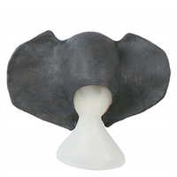 Masque d'éléphant réaliste en latex pour adultes, accessoire de déguisement amusant pour Halloween, carnaval, fête, cosplay, décoration