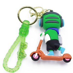 Nhà Sản Xuất Dễ Thương Âm Nhạc Ếch 3D Mềm PVC Keychain Cao Su Phim Hoạt Hình Keychain Túi Mặt Dây Chuyền Xe Keychain Phụ Kiện Ếch Keyring - Product Image 4