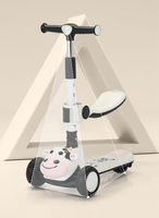 Trottinette à barre en T réglable, service OEM/ODM, trottinette 3 en 1 personnalisée pour tout-petits avec roues lumineuses