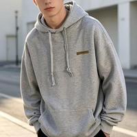 Hoodie court surdimensionné chaud d'hiver avec logo personnalisé d'usine