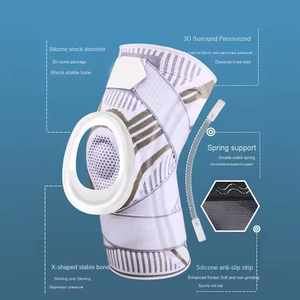 Erkek spor sıkıştırma dizlik Patella koruyucu bahar diz desteği pedleri ile eklem ağrısı giderici dirsek ve diz pedleri için - Product Image 5