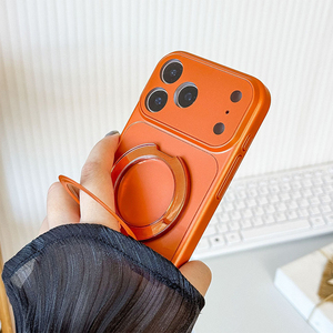 Étui de téléphone portable en PC avec support rotatif à 360 degrés et dragonne pratique de style Ins, coloré - Product Image 1