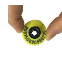 Étiquette d'oreille RFID pour animaux de ferme, porcs, moutons, bovins, taille 30*15mm, 134,2 KHz, puce EM4305 personnalisée