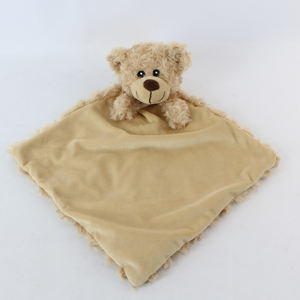Sciarpa di peluche con <span class=keywords><strong>orsacchiotto</strong></span> di peluche per dormire rilassanti giocattoli di peluche personalizzati coperta confortante per dormire - Product Image 3