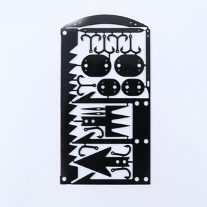22 in 1 Stainless Steel <b>Multi</b> Function Pocket <b>Tool</b> Card for Outdoor <b>Camping</b> Hiking Emergency Repair and Daily Carry Use - Product Image 2
