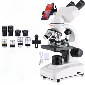 Kính hiển vi hợp chất <span class=keywords><strong>40x</strong></span>-1600x lớp nghiên cứu chuyên nghiệp WF10x và wf25x thị kính kép dẫn ánh sáng cho phòng thí nghiệm - Product Image 4