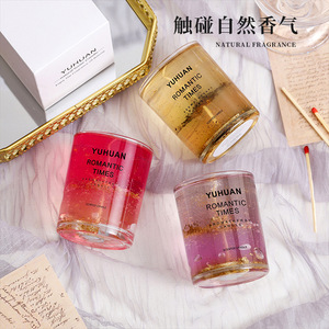 Bougie parfumée en cire de gelée Yuhuan Romantic Times, en forme de tasse, parfum longue durée, décoration d'intérieur, cadeau - Product Image 3