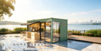 Venta Directa de Fábrica, Contenedor Prefabricado de 20 pies con Cocina y Baño, Listo para Enviar, Acero Personalizado para Negocios de Restaurantes