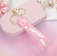 Porte-clés tendance en PVC souple avec lettres, accessoire de sac, pendentif en peluche, petit cadeau