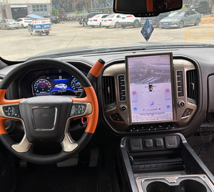 Navigation GPS de voiture à écran vertical de style Tesla 14.5 ''pour Chevrolet Silverado GMC <span class=keywords><strong>Sierra</strong></span> 2013-2020 Radio stéréo Android CarPlay - Product Image 6