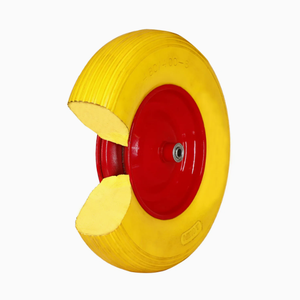 Tgum roues <span class=keywords><strong>de</strong></span> chariot en mousse PU solide à usage intensif nouvel état pour <span class=keywords><strong>brouette</strong></span> à roulettes pour restaurants et hôtels - Product Image 1