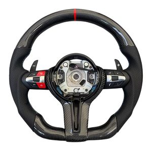 Volante de Fibra de Carbono con Pantalla LED M Calefactada Personalizada para <span class=keywords><strong>BMW</strong></span> M2 M3 M4 M5 F10 F50 F30 F32 F80 F82 F90 E90 E92 E60 E63 G20 G30 - Product Image 2