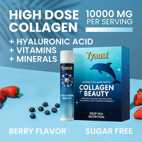 Boisson liquide orale au collagène de haute qualité, riche en nutriments, protéines, favorise l'élasticité de la peau avec de la vitamine C et des minéraux