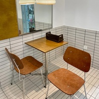 Mobilier de restaurant minimaliste italien, mobilier de café, tables et chaises de café pour pâtisserie et bistro