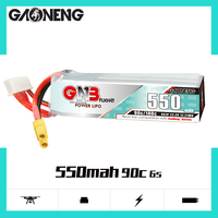 Batterie LiPo RC GNB GAONENG 6S 550MAH 22.2V 90C XT30 pour mini drone FPV, quadricoptère, jouet RC