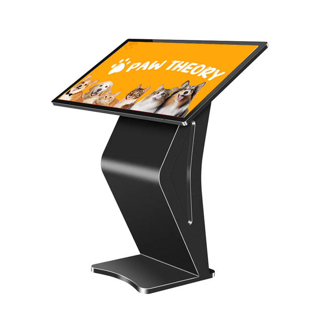 Type K Shopping Mall Horizontal Touch Screen Advertising Floor Standing Vertical Interactive Totem Lcd Kiosk