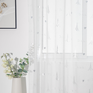 Rideau transparent filtrant la lumière XinLan sur le thème de <span class=keywords><strong>Paris</strong></span> pour la décoration de la chambre à coucher et du salon - Product Image 3