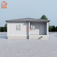 Casa Contenedor Prefabricada de Estilo Simple con Techo Inclinado, Impermeable, de Bajo Costo y Fácil Montaje