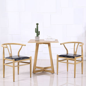Wooden Y Chair with Curved <b>Back</b> and <b>Cushioned</b> Seat for Dining Room – Modern Upholstered Restaurant Chair - Product Image 6