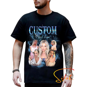 Sifot T-shirts avec logo 3D personnalisé en gros de bonne qualité expédition bon marché 220 g/m² 100% coton - Product Image 1