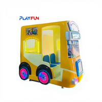 Parc d'attractions 4 places Arcade Simulateur de voiture de course à pièces Kiddie Rides Machine de jeu vidéo Swing Bus Games