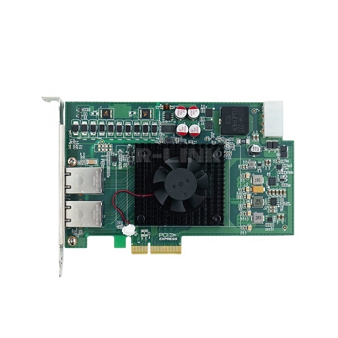 LRES2014PT-POE зарядное устройство с двумя портами 10G Сетевая интерфейсная карта x550 PCIe X4 карты Ethernet Grabber рамки машинного зрения сетевой карты