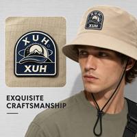 Chapeau de randonnée Boonie imperméable en nylon avec sangle de menton amovible, protection solaire UPF 50+, idéal pour le camping, la pêche, les voyages et la plage