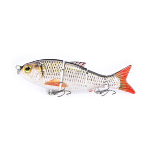 LVDE Esche Artificiali Olografiche Snodate da 11,5 cm 27g a Forma di Baby Bull Shad per la Pesca al Black Bass in Fiumi, Laghi e Torrenti - Product Image 4
