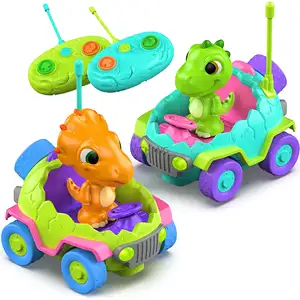 Заводские забавные, безопасные и привлекательные игрушки-Динозавры, Детские машинки с дистанционным управлением для От 3 до 7 лет мальчиков с музыкой и звуком