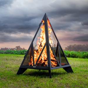 <strong>Steel</strong>+Wood+Burning+<strong>Outdoor</strong>+<strong>Fireplace</strong> - Product Image 1