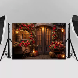 UK USA Hot Selling OEM Red Rose Romantic Valentine Photography <strong>Background</strong> for Studio Wedding Engagement Party Photography - Product Image 1
