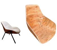 Panneau arrière de chaise de loisirs pliable en forme de U avec contreplaqué multicouche d'eucalyptus de conception incurvée pour l'hôtel et la cuisine