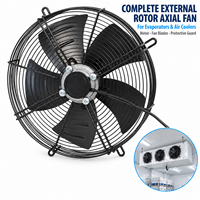 Ventilateur axial à rotor externe pour refroidisseur d'air évaporateur YWF 300-630mm 220V 380V, ventilateur de refroidissement pour réfrigération OEM