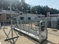Plateforme suspendue galvanisée à chaud ZLP630 avec corde métallique et panier électrique, capacité de charge 630 kg, pour travaux en hauteur