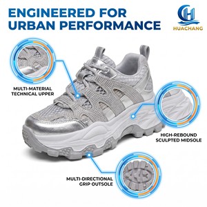 Chaussures de sport décontractées pour femmes <span class=keywords><strong>HC</strong></span>, style Dad Shoes à plateforme, été 2026, avec doublure en maille respirante, semelle extérieure en PVC et design ajouré - Product Image 2