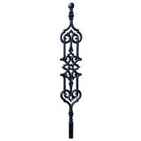 Balustrades et rampes en fer forgé vintage français résistantes à la rouille pour extérieur, villa, balcon, terrasse, escalier, jardin