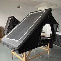 Tente de toit de voiture pour camping en plein air, imperméable, quatre saisons, à ouverture rapide, en forme de A triangulaire, en alliage d'aluminium, avec toit rigide