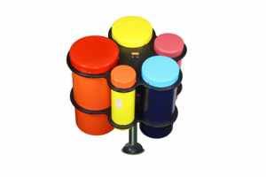 学校の遊び場や屋外での使用に適した幼稚園児用のプロ仕様スチールドラム楽器セット - Product Image 2