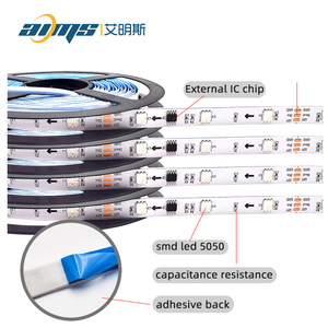 Hot Bán Ma Thuật Giấc Mơ Màu Linh Hoạt Không Thấm Nước Led Strip Lights12v 60Leds IC Bên Ngoài Ws2811 Mix Color Địa Chỉ LED Strip - Product Image 4