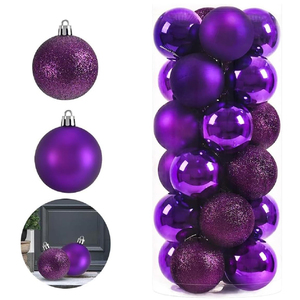 Venta al por Mayor Directa de Fábrica, Bolas de Navidad de Plástico al Mejor Precio para un Estilo Festivo, Tamaño de 3cm a 50cm, OEM, ODM, Bola de Navidad - Product Image 6