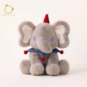Adorable petit éléphant en peluche super doux 20cm/25cm pour dormir, animal en peluche anti-stress apaisant, cadeau d'anniversaire - Product Image 1