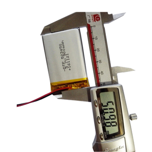 523450 <span class=keywords><strong>3</strong></span>,7 V 900 mAh Li-ion battery for toys with red plug - Product Image 2