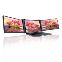 Portable 15.6 pouces IPS 1080P Triple moniteur pour ordinateur portable avec moniteur d'affichage à double écran