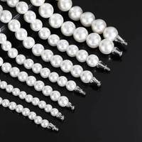 Collier en cuivre et bambou avec perles d'imitation blanches, style hip-hop minimaliste euro-américain, accessoire de marque tendance, style ASAP Rocky