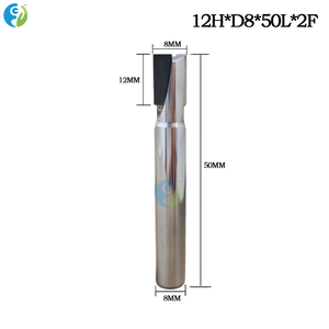 12H * D8 * 50L * 2F End Mill Kim Cương Máy Cắt <span class=keywords><strong>CNC</strong></span> 2 Flutes Phay Công Cụ PCD Kim Cương Công Cụ Cắt Tùy Chỉnh - Product Image 5